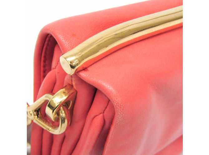 Pochette a catena Miu Miu Rosso - vista 8