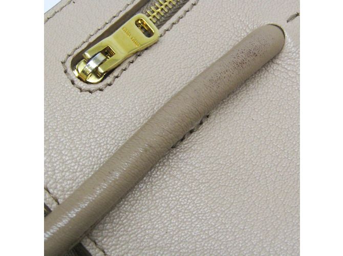 Borsa in pelle Miu Miu MADRAS 5BA104 in rosa beige - vista 10