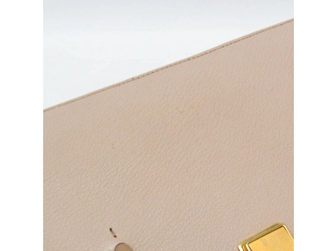 Borsa in pelle Miu Miu MADRAS 5BA104 in rosa beige - vista 11