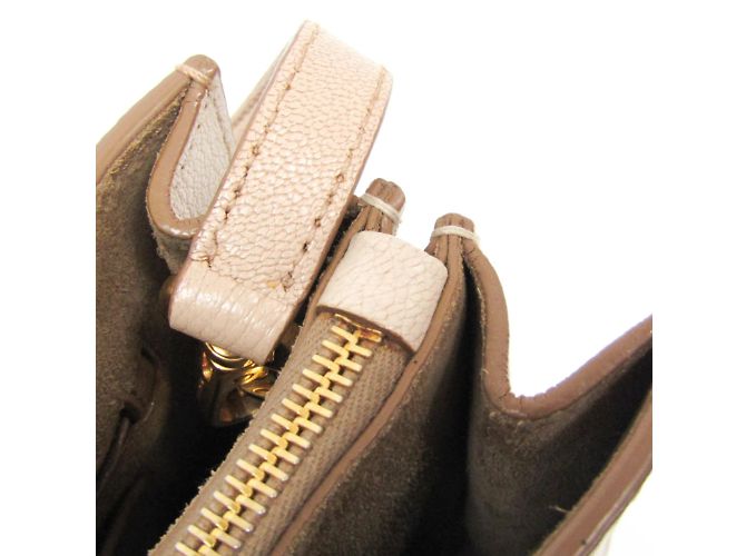 Borsa in pelle Miu Miu MADRAS 5BA104 in rosa beige - vista 15