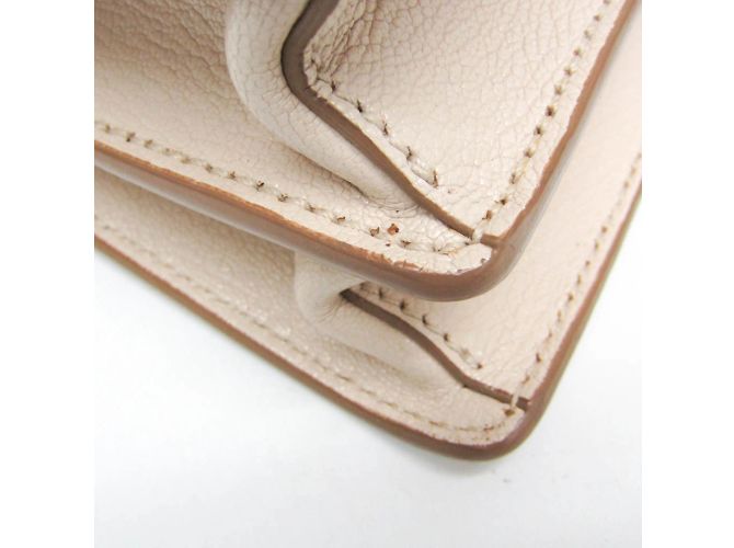 Borsa in pelle Miu Miu MADRAS 5BA104 in rosa beige - vista 7