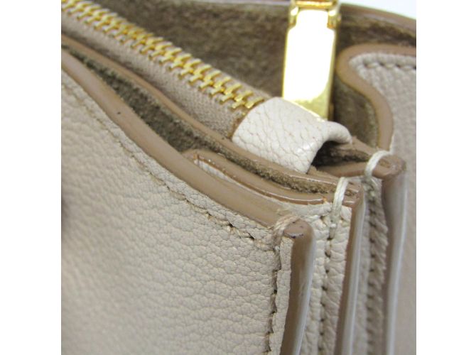 Borsa in pelle Miu Miu MADRAS 5BA104 in rosa beige - vista 9