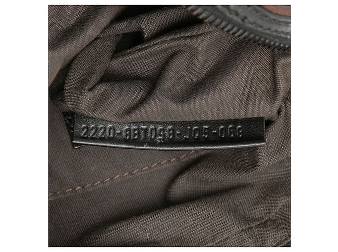 Fendi Brauner Zucchino Canvas Umhängetasche Dunkelbraun - Ansicht 6