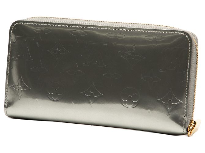 Louis Vuitton Silver Monogram Vernis Zippy Long Wallet Silvery - view 2