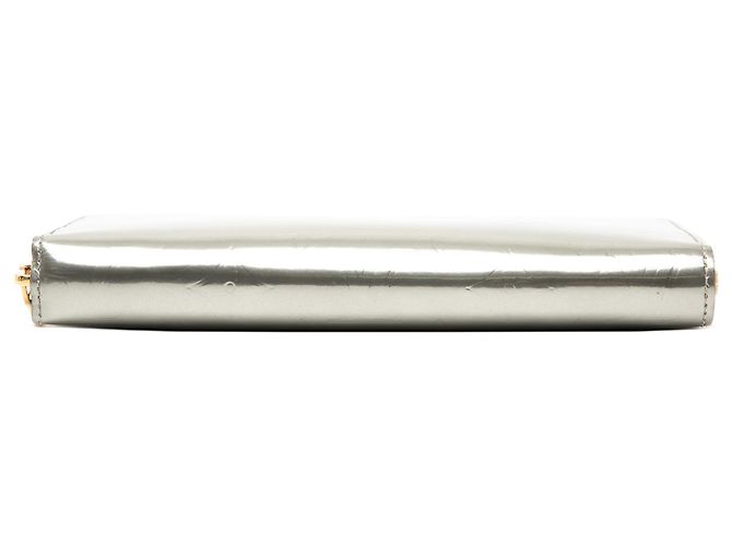 Louis Vuitton Silver Monogram Vernis Zippy Long Wallet Silvery - view 3