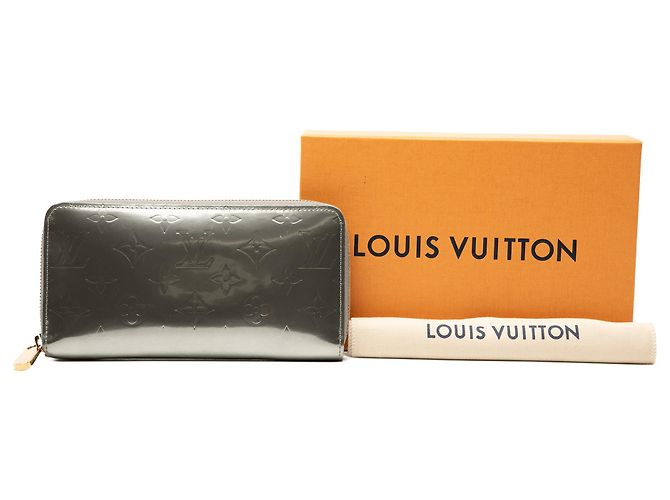 Louis Vuitton Silver Monogram Vernis Zippy Long Wallet Silvery - view 8