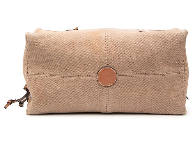 LOEWE Kleine Braune Canvas-Tote Beige - Ansicht 3