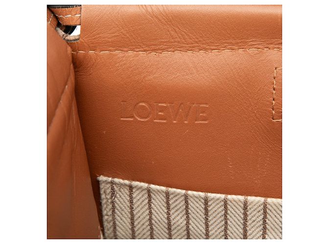LOEWE Kleine Braune Canvas-Tote Beige - Ansicht 5