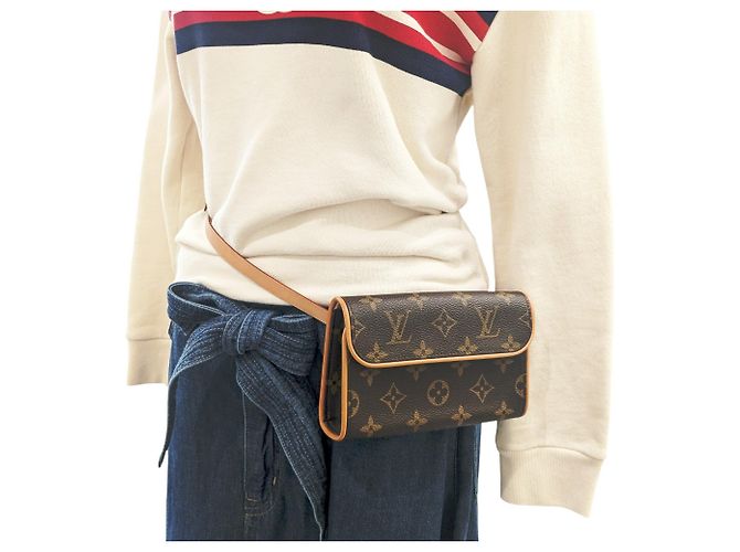 Borsa Pochette Florentine Monogram Louis Vuitton Marrone - vista 15