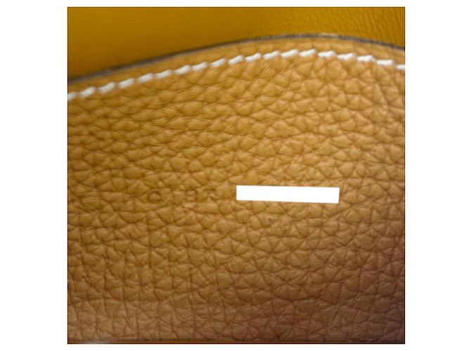Tarjetero Dogon de Hermès en Marrón Dorado Castaño - vista 10