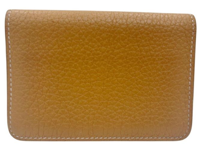 Tarjetero Dogon de Hermès en Marrón Dorado Castaño - vista 2