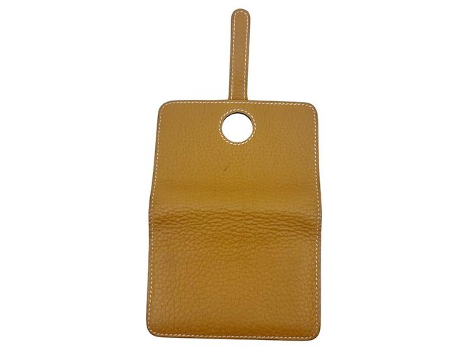 Tarjetero Dogon de Hermès en Marrón Dorado Castaño - vista 6