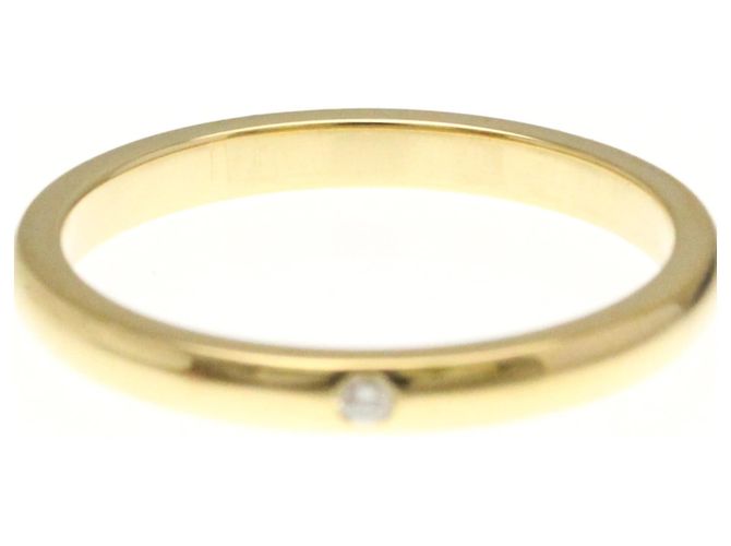 Tiffany & Co Tiffany 18K Gold Stapelring mit Diamant Golden - Ansicht 5