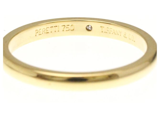 Tiffany & Co Tiffany 18K Gold Stapelring mit Diamant Golden - Ansicht 7
