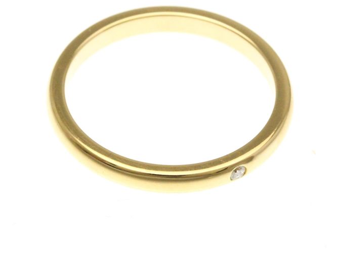 Tiffany & Co Tiffany 18K Gold Stapelring mit Diamant Golden - Ansicht 9