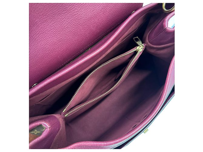 Borsa Olympe Louis Vuitton in pelle bordeaux e marrone Bordò - vista 12