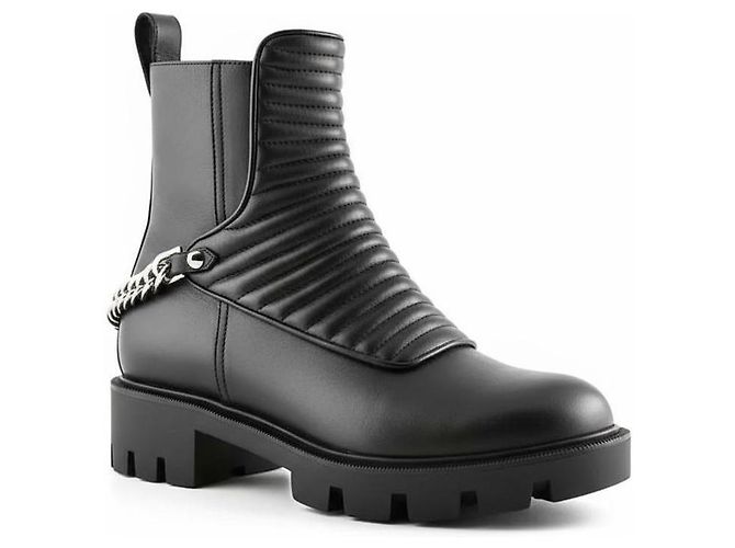 Stivaletti Maddic Max Christian Louboutin in pelle nera 40 - vista 2
