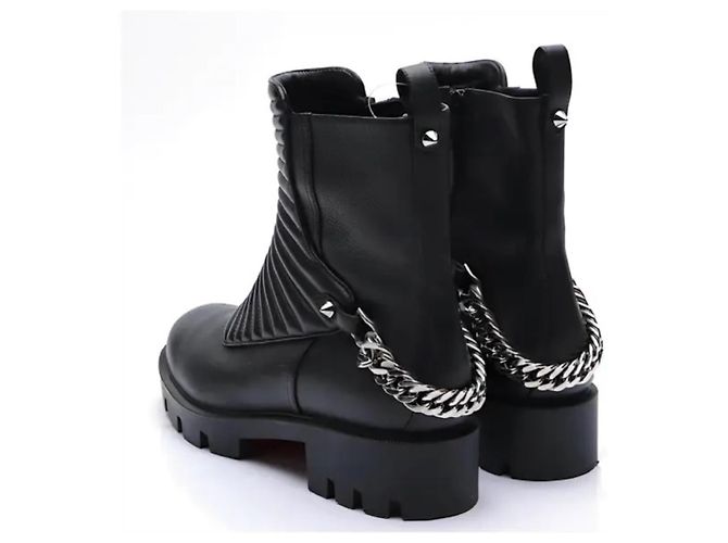 Stivaletti Maddic Max Christian Louboutin in pelle nera 40 - vista 5