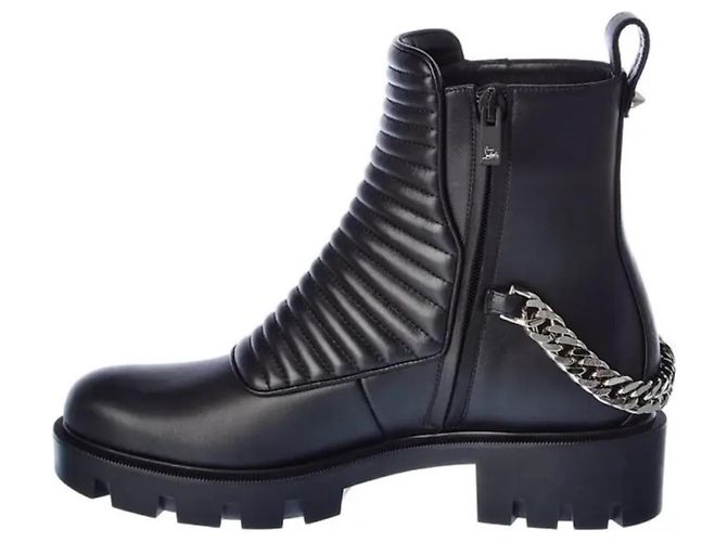 Stivaletti Maddic Max Christian Louboutin in pelle nera 40 - vista 6