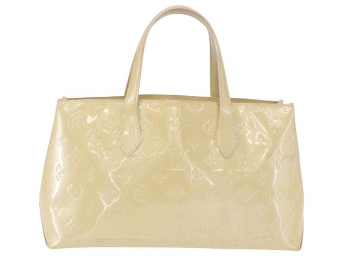 Borsa a mano Wilshire Monogram Vernis PM Louis Vuitton Beige - vista 2