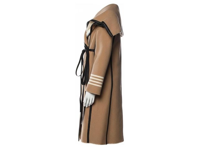 Abrigo Oversize de Lana Burberry Beige - vista 2