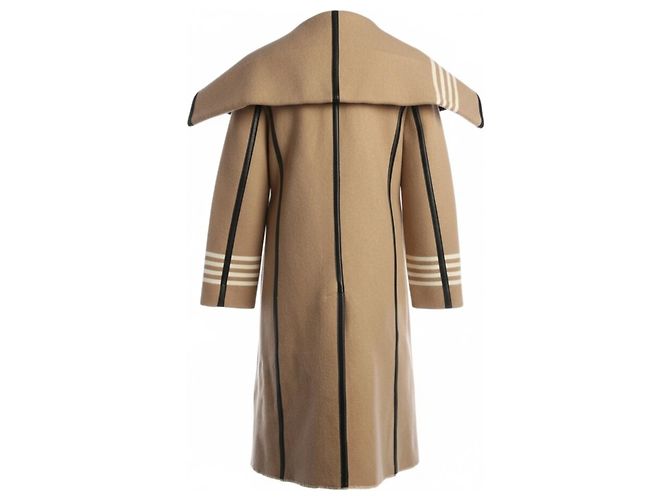 Abrigo Oversize de Lana Burberry Beige - vista 3
