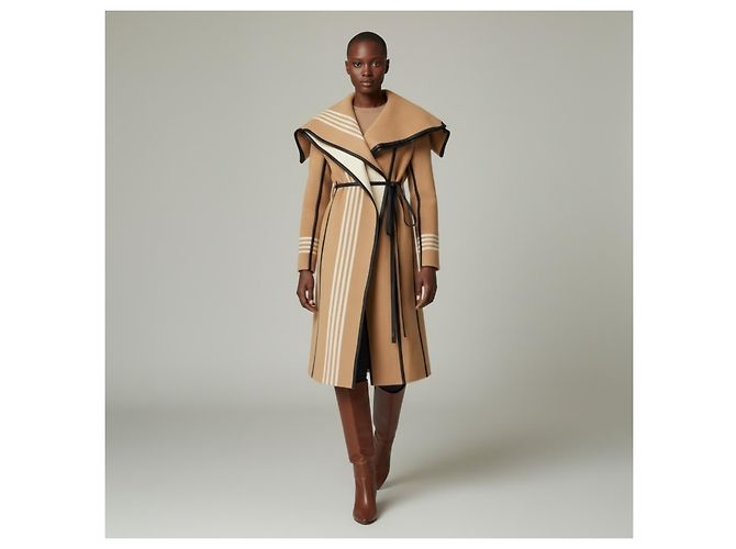 Abrigo Oversize de Lana Burberry Beige - vista 6