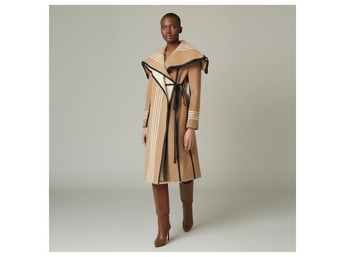 Abrigo Oversize de Lana Burberry Beige - vista 7