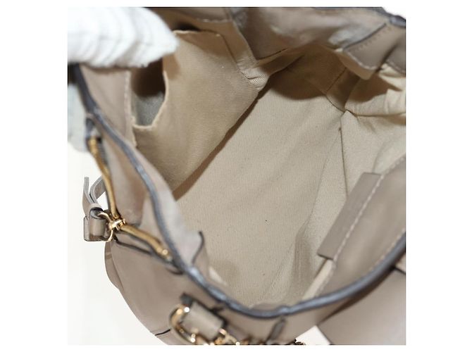 Chloé Zaino Faye in pelle e suede Chloe - Piccolo Marrone - vista 5