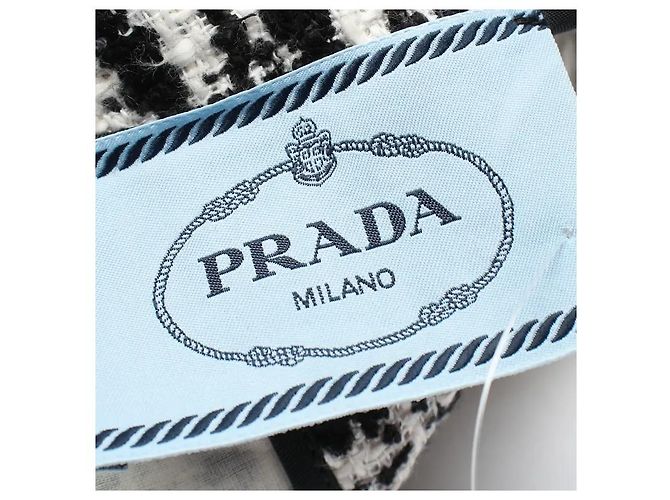 Prada Vestido Mini de Tweed Negro - vista 5