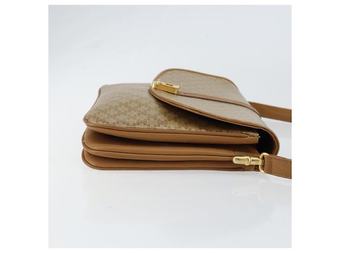 Céline Bolso de Hombro Celine Macadam de Lona Beige - vista 3