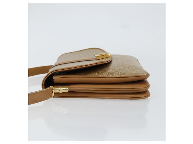 Céline Bolso de Hombro Celine Macadam de Lona Beige - vista 4
