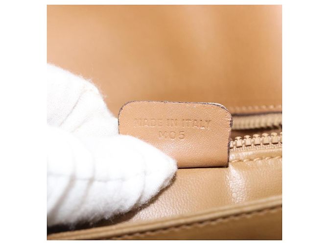 Céline Bolso de Hombro Celine Macadam de Lona Beige - vista 7