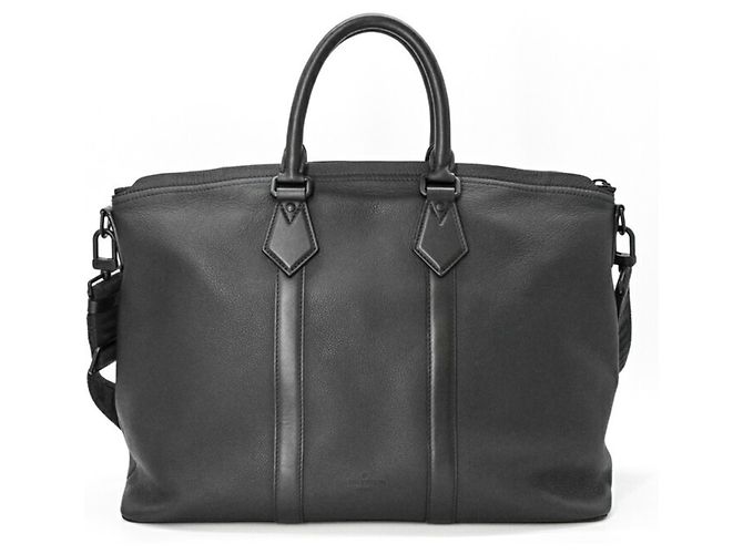 Borsa Tote Lockit Aerogram di Louis Vuitton Nero - vista 2