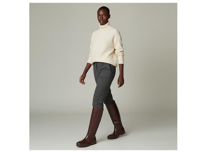 Botas The Row de piel rojo oscuro Burdeos - vista 6