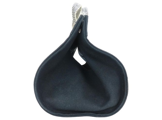 Hermès Cannes PM Canvas Tote Bag Schwarz - Ansicht 3