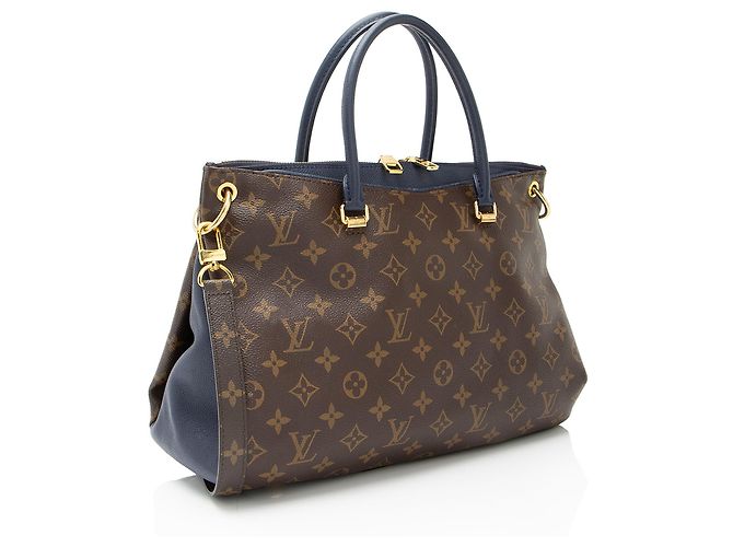 Borsa Pallas in tela Monogram Louis Vuitton Blu - vista 2