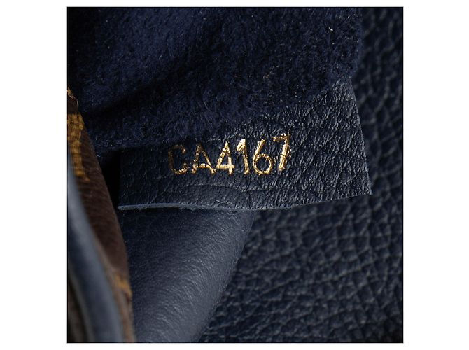 Borsa Pallas in tela Monogram Louis Vuitton Blu - vista 6