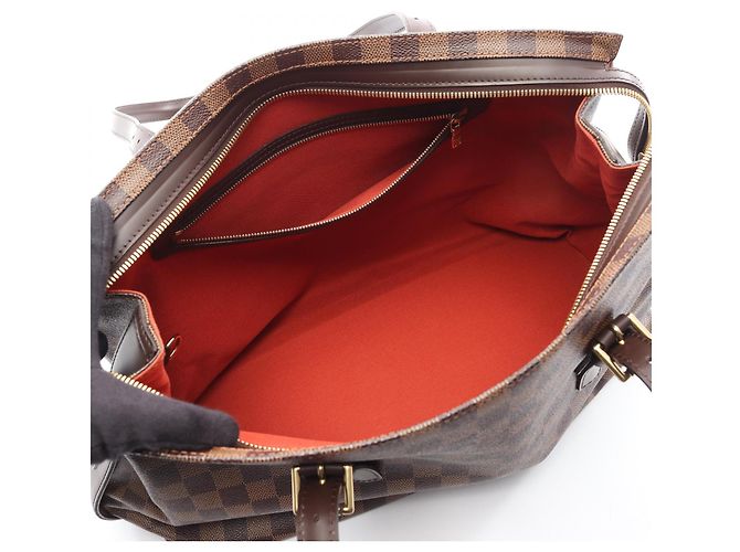 Borsa Tote Chelsea Damier Ebene Louis Vuitton Marrone - vista 5