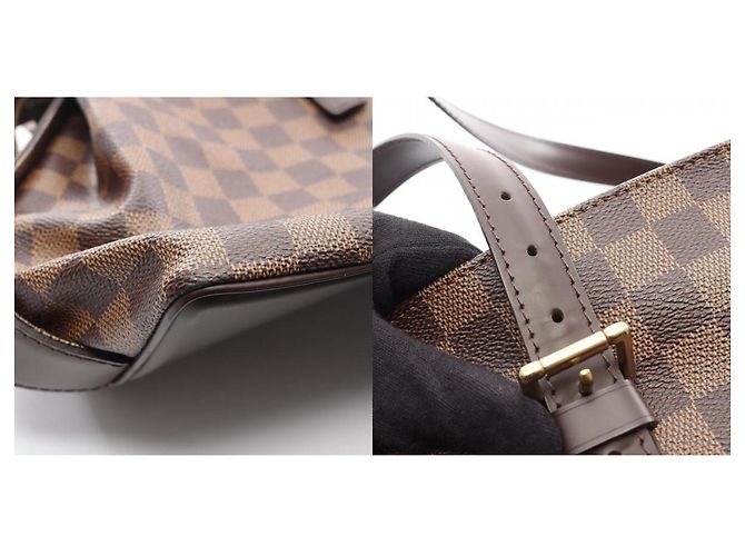 Borsa Tote Chelsea Damier Ebene Louis Vuitton Marrone - vista 8