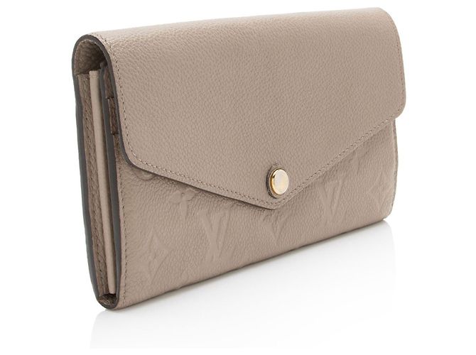 Portafoglio Sarah Monogram Empreinte Louis Vuitton Marrone Beige - vista 2