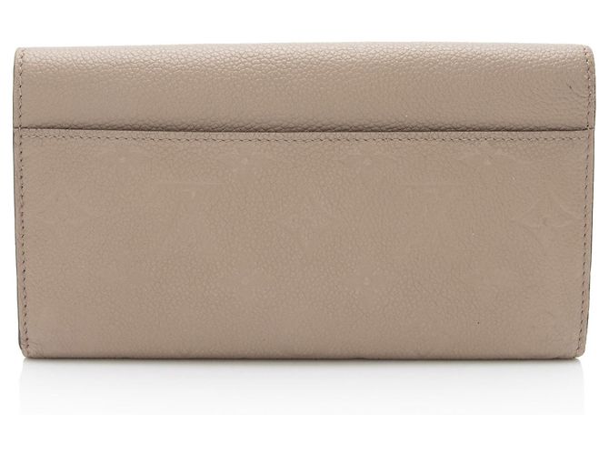 Portafoglio Sarah Monogram Empreinte Louis Vuitton Marrone Beige - vista 3
