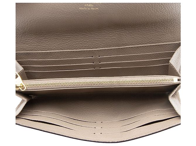 Portafoglio Sarah Monogram Empreinte Louis Vuitton Marrone Beige - vista 5