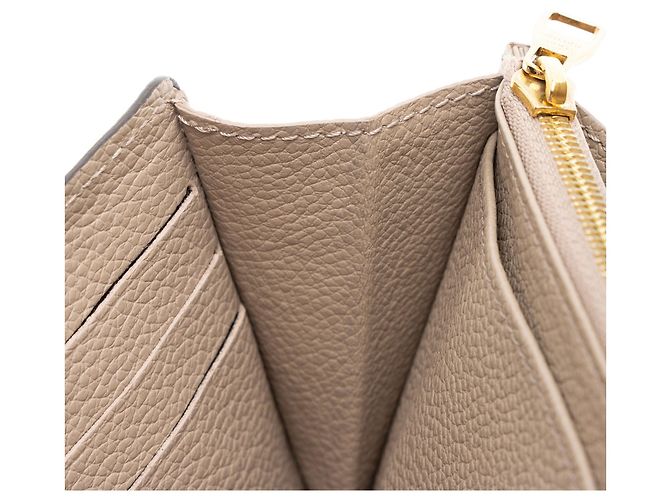 Portafoglio Sarah Monogram Empreinte Louis Vuitton Marrone Beige - vista 9