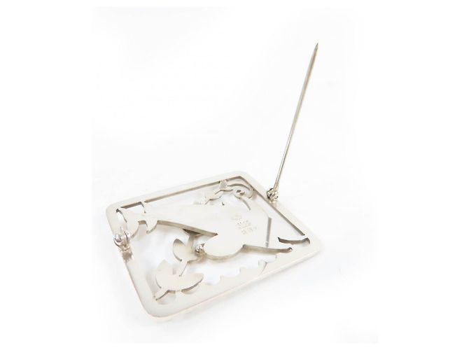 Autre Marque Spilla in argento 925 Dolphin di Georg Jensen - vista 4
