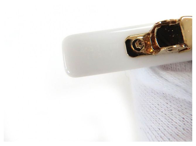 Miu Miu Fermaglio per capelli MiuMiu Valletta Nero Bianco - vista 7