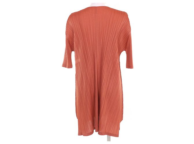 Issey Miyake PLEATS PLEASE EINE-TEIL POLYESTER-KLEID Orange - Ansicht 3