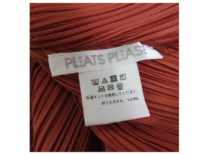 Issey Miyake PLEATS PLEASE EINE-TEIL POLYESTER-KLEID Orange - Ansicht 5