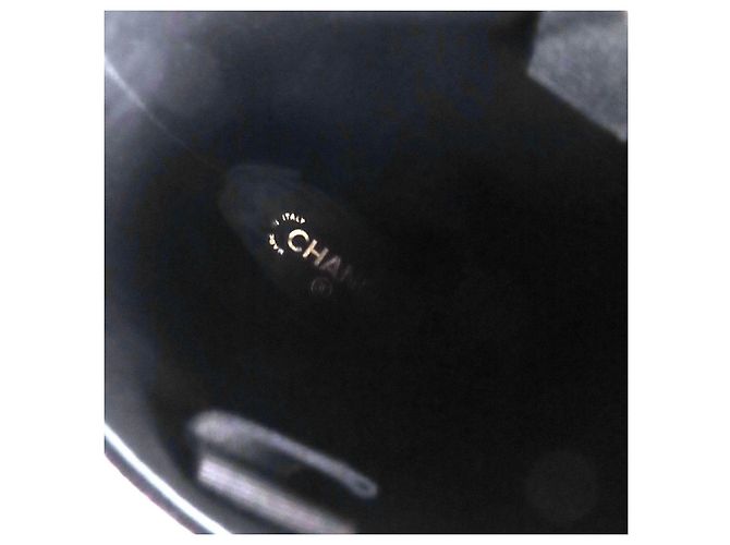 Timeless Botas Largas de Terciopelo COCO Mark de Chanel Negro - vista 10