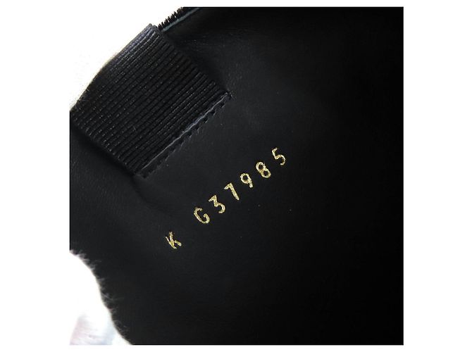 Timeless Botas Largas de Terciopelo COCO Mark de Chanel Negro - vista 11
